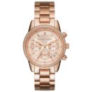 Michael Kors Ladies RITZ Rose Gold Watch - MK6357